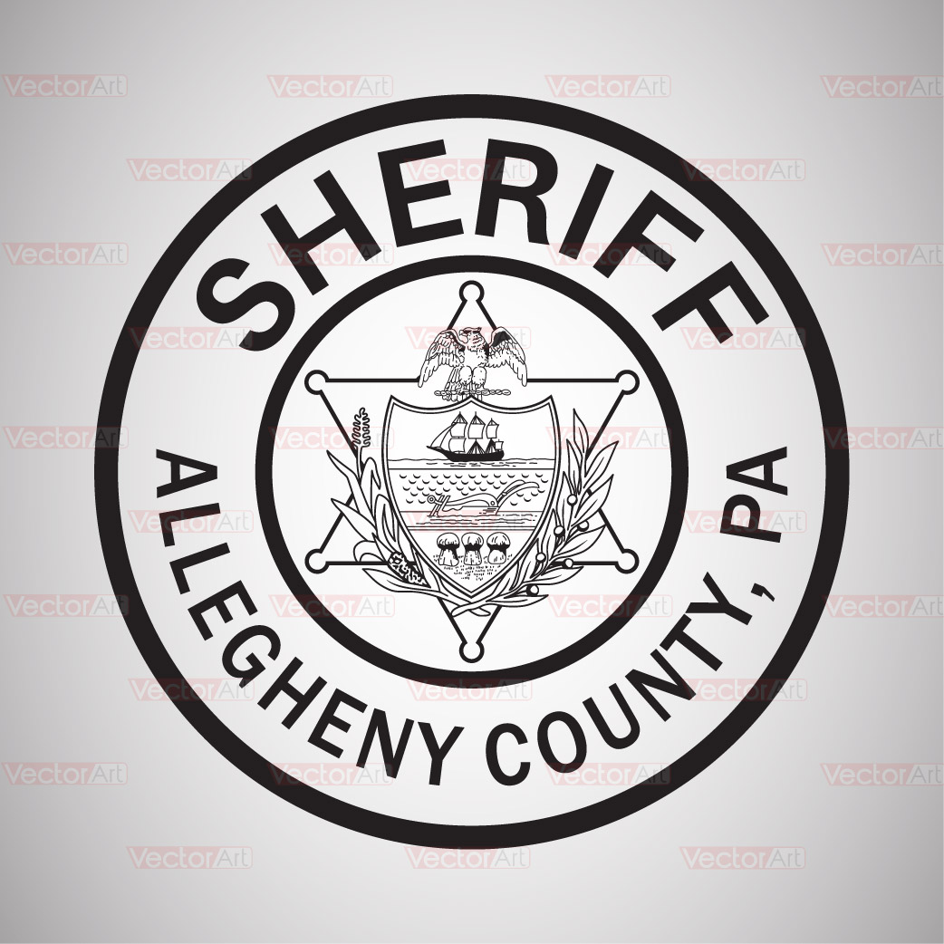 Allegheny Pennsylvania Sheriff Vector Art Shop