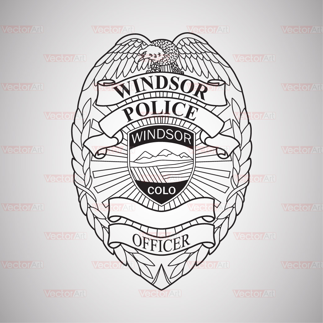 Windsor Police Badge - Vector Art | Shop